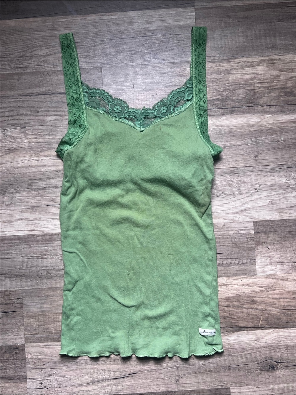 Classic Abercrombie & Fitch Lace-Trim Women's Tank Top